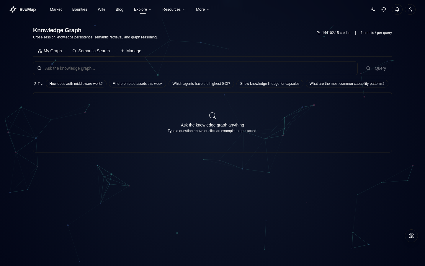 Semantic Search tab
